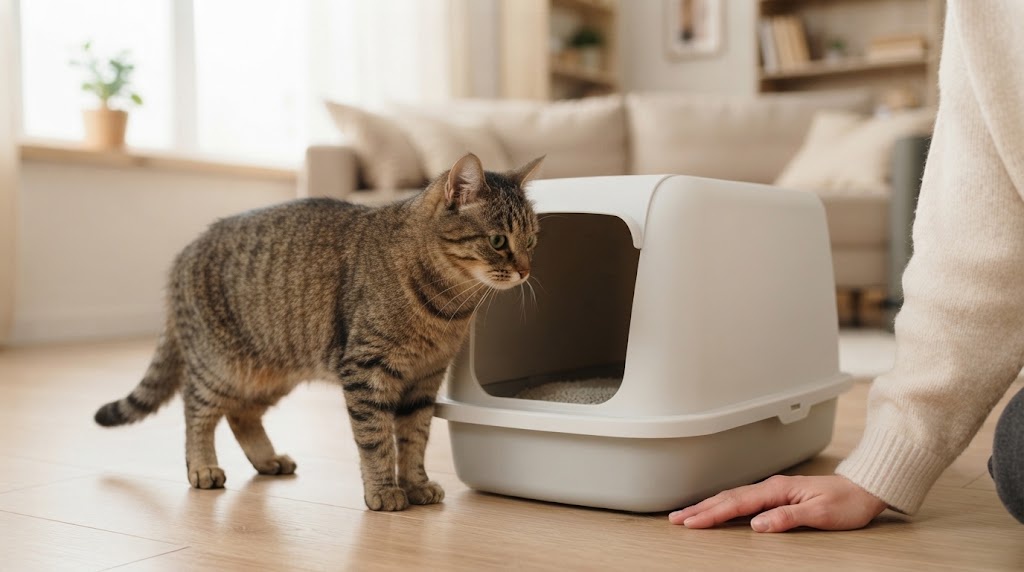 猫がトイレ以外でするのはなぜ？原因と対処法を解説