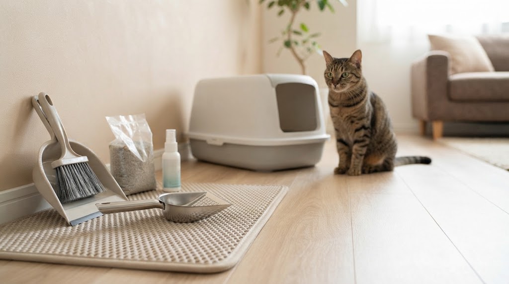 猫トイレの掃除・交換方法｜頻度や清潔に保つポイントを解説